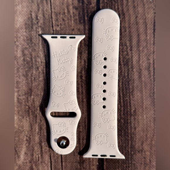 Hello Kitty Engraved Apple Watch Band 38/40/41mm- NEW - Picture 1 of 4